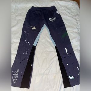 Gallery Dept. Painted Flare Sweat Pants (Navy)